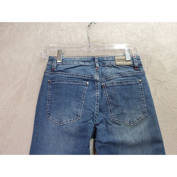 Ferrani Jeans Boys 12‎ Blue Denim Cotton Stretch Light Wash Pockets Straight Leg - Picture 13 of 16